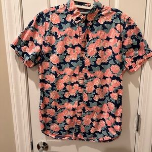 Bonobos button-down short sleeve floral shirt